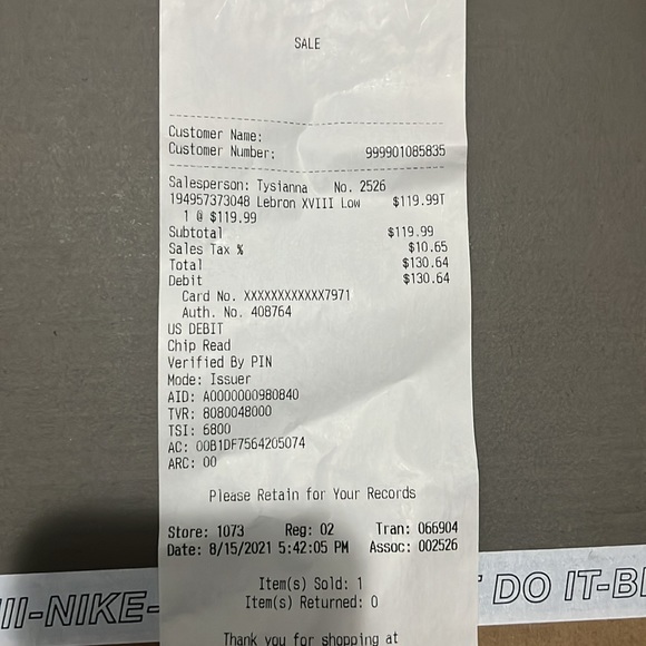 Nike Lebron 18 “LeBronold Palmer” Like new with original receipt. - Picture 7 of 8